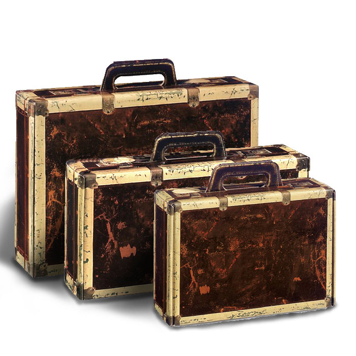Koffer mit Griff und Adressanhänger in 3 Größen  25 Stück