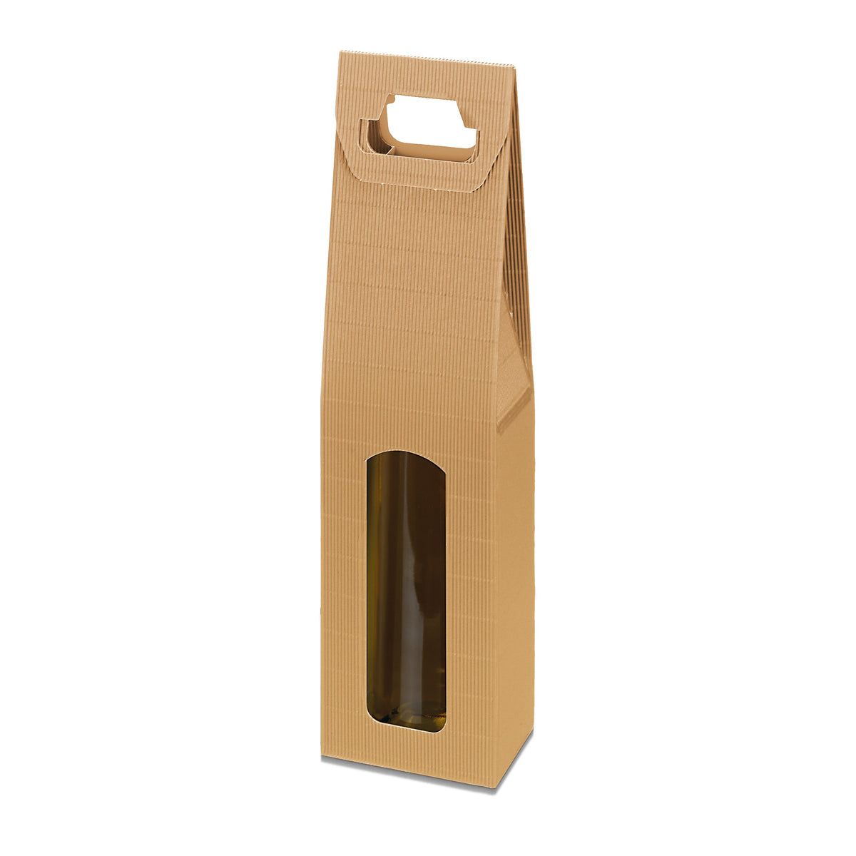 Weingeschenkträger Modern Natur pur – für 1 Flasche