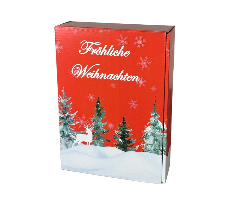 Weinpräsentkarton Winterwald – für 3 Flaschen