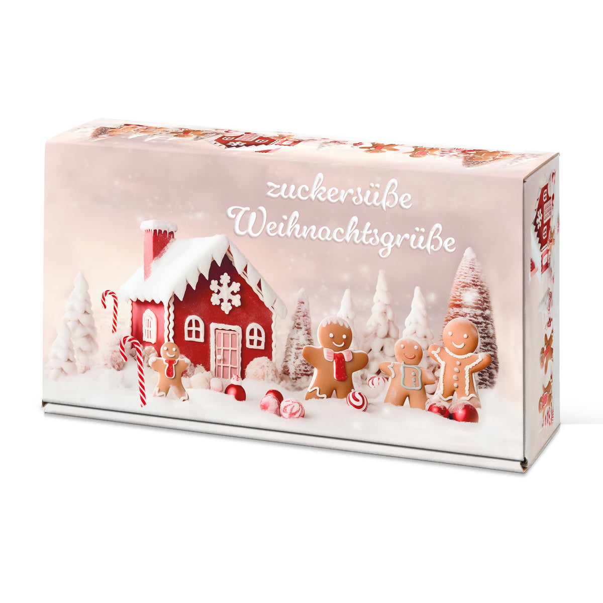 Weinpräsentkarton Zuckersüße Weihnachtsgrüße – für 2 Flaschen