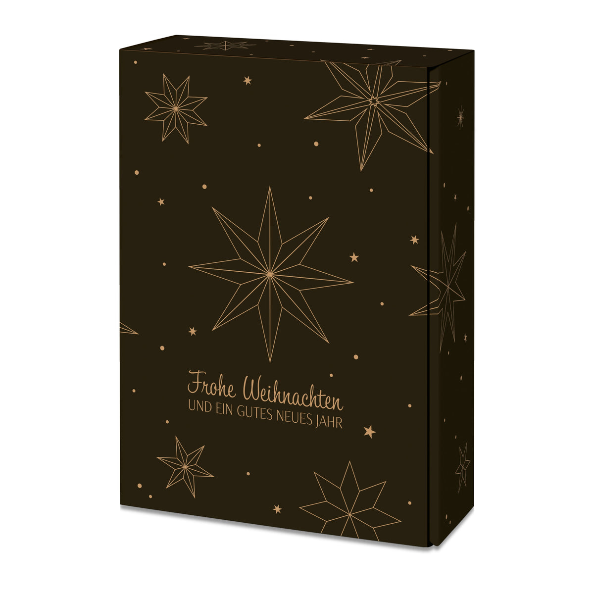 Weinpräsentkarton "Natura Weihnachtssterne" – 3 Flaschen