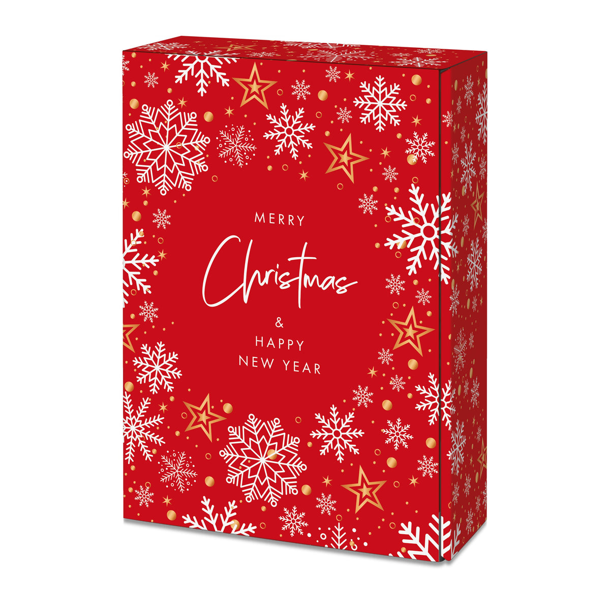 Weinpräsentkarton Snowflakes – für 3 Flaschen