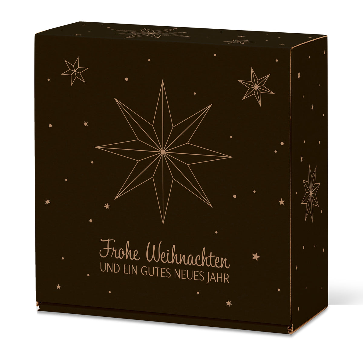 Geschenkbox Natura Weihnachtssterne – Geschenkbox Natura Weihnachtssterne (M = 25 x 25 x 10cm)