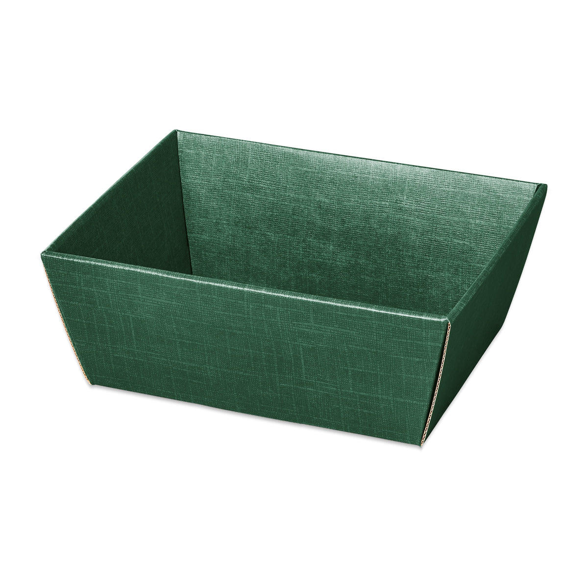 Präsentkorb viereckig Seta Grün – Präsentkorb viereckig Seta Grün (klein = 20 x 15 x 10cm)