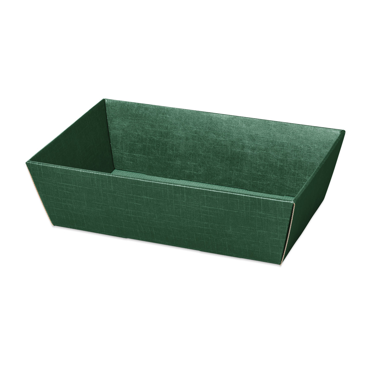 Präsentkorb viereckig Seta Grün – Präsentkorb viereckig Seta Grün (mittel = 33 x 19 x 11cm)