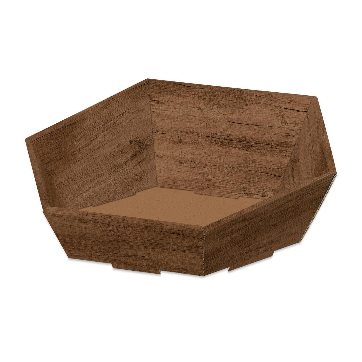 Präsentkorb 6-eckig Country – Präsentkorb 6-eckig Country (klein = 29 x 27 x 6/10,5cm)