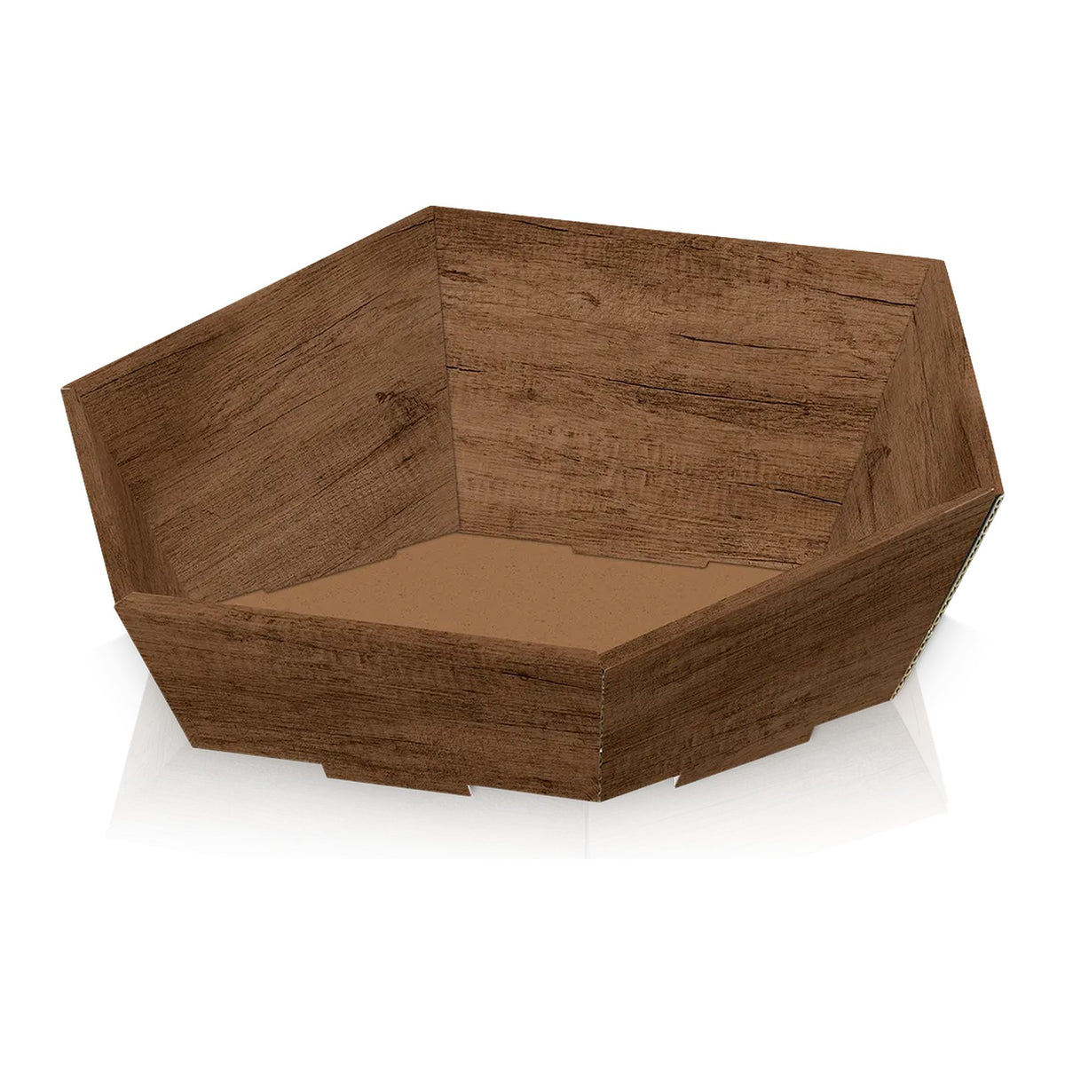 Präsentkorb 6-eckig Country – Präsentkorb 6-eckig Country (klein = 29 x 27 x 6/10,5cm)