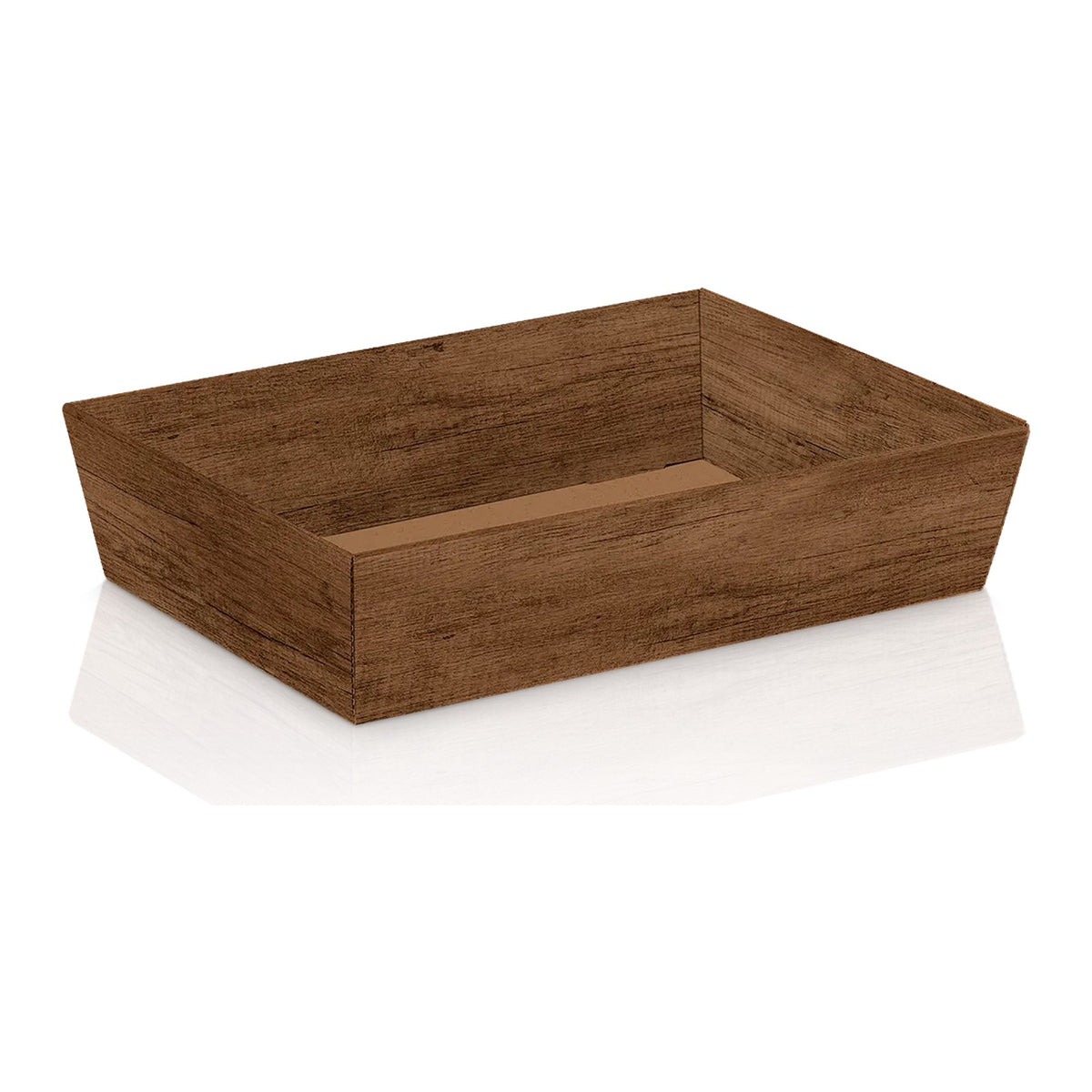 Präsentkorb viereckig flach Country – Präsentkorb viereckig flach Country (mini = 22 x 15 x 5,5cm)