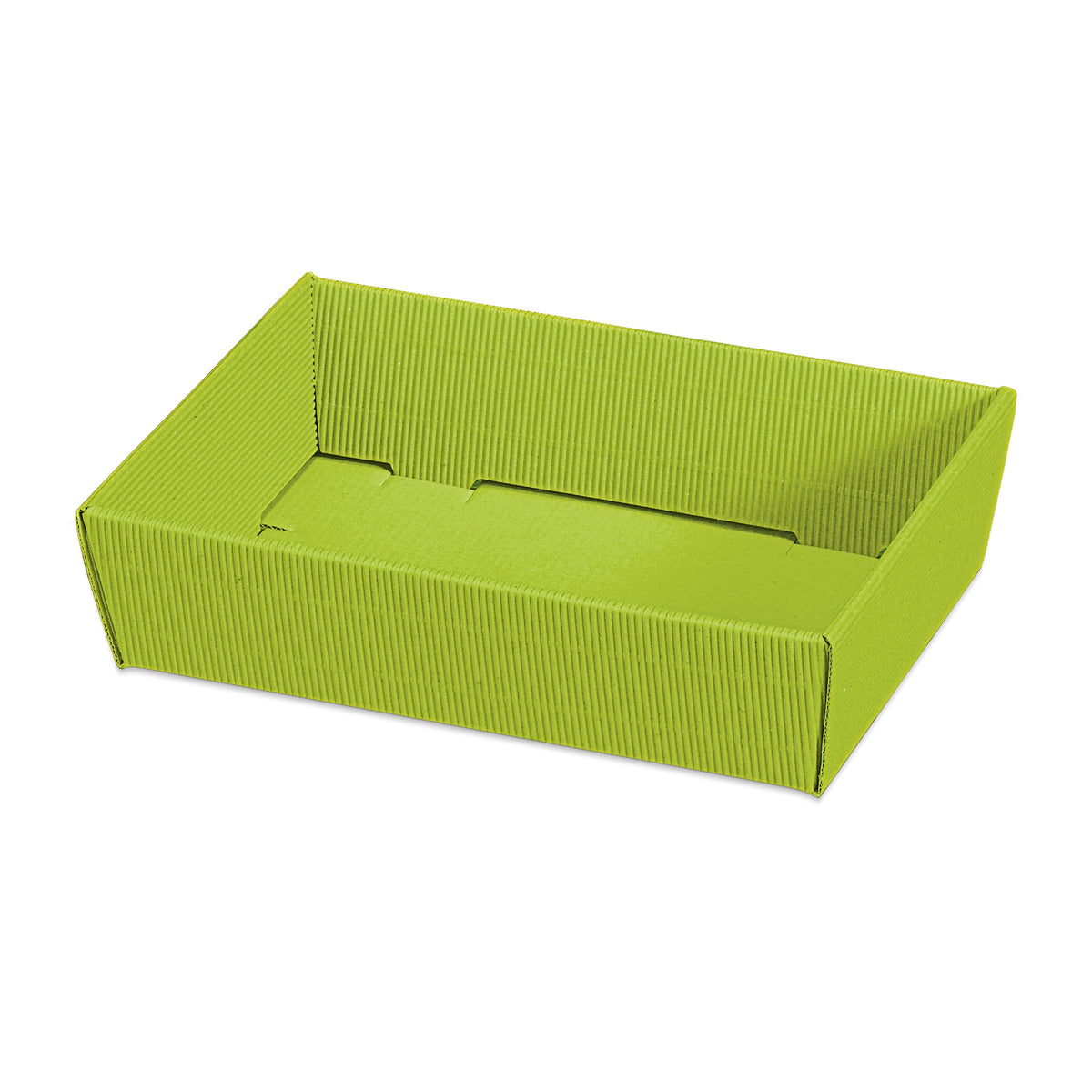 Präsentkorb viereckig flach Modern Welle Hellgrün – Präsentkorb viereckig flach Modern Welle Hellgrün (mini = 22 x 15 x 5,5cm)