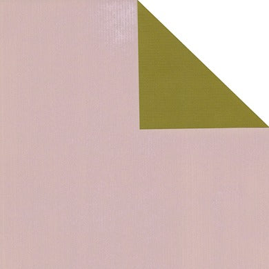 Geschenkpapier einfarbig rosé, Rückseite oliv · Nr. 60298 – Geschenkpapierrolle 60298 (30cm breit 200m)