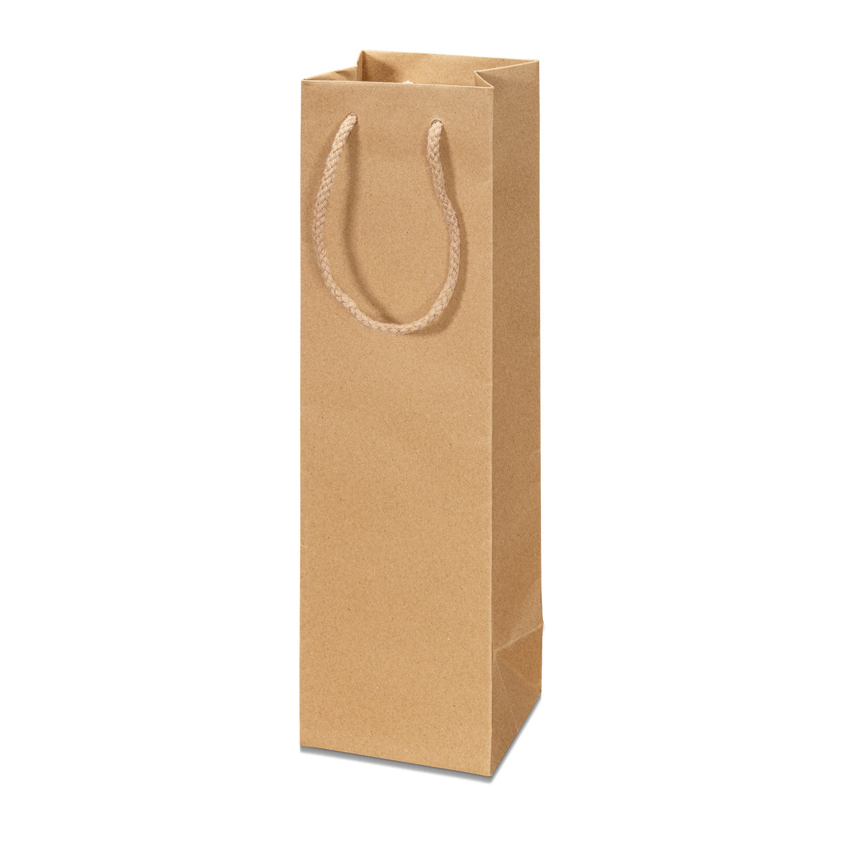 Papiertragetasche „Natura Pur“ – Papiertragetasche „Natura Pur“ für 1 Flasche (20 Stück)
