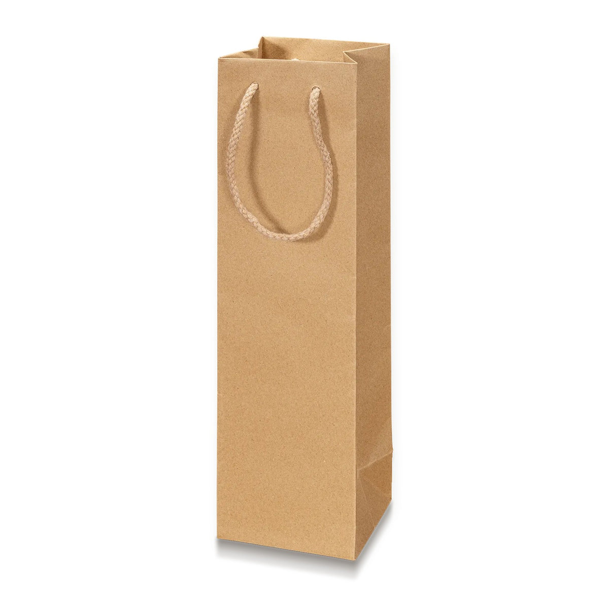 Papiertragetasche „Natura Pur“ – Papiertragetasche „Natura Pur“ für 1 Flasche (20 Stück)