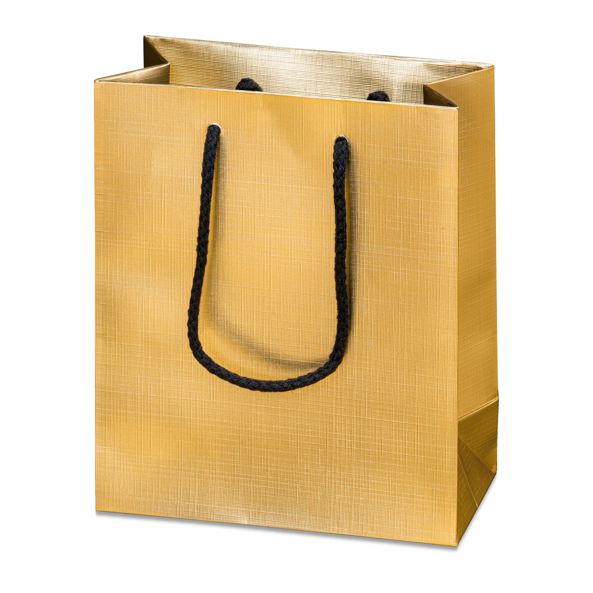 Tragetasche "Satina Gold" Strukturpapier – 20 Stück