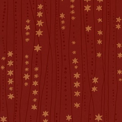 Geschenkpapier Sternenketten gold rot · Nr. 79706 – Geschenkpapierrolle 79706 (30cm breit 200m)