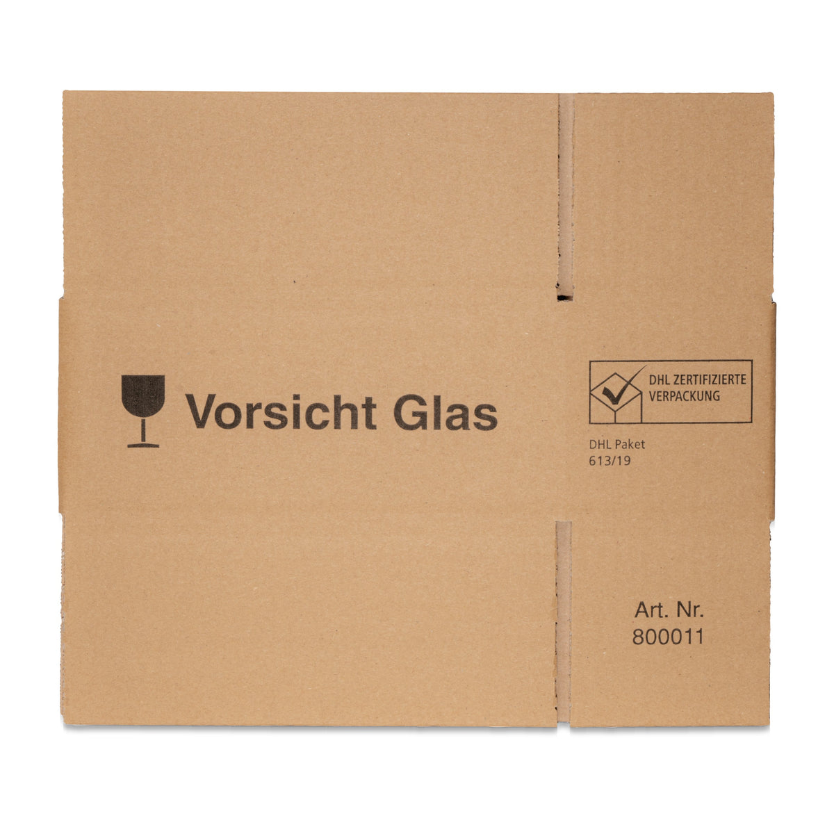 Versandkarton passend zu Geschenkverpackungen – flach liegend