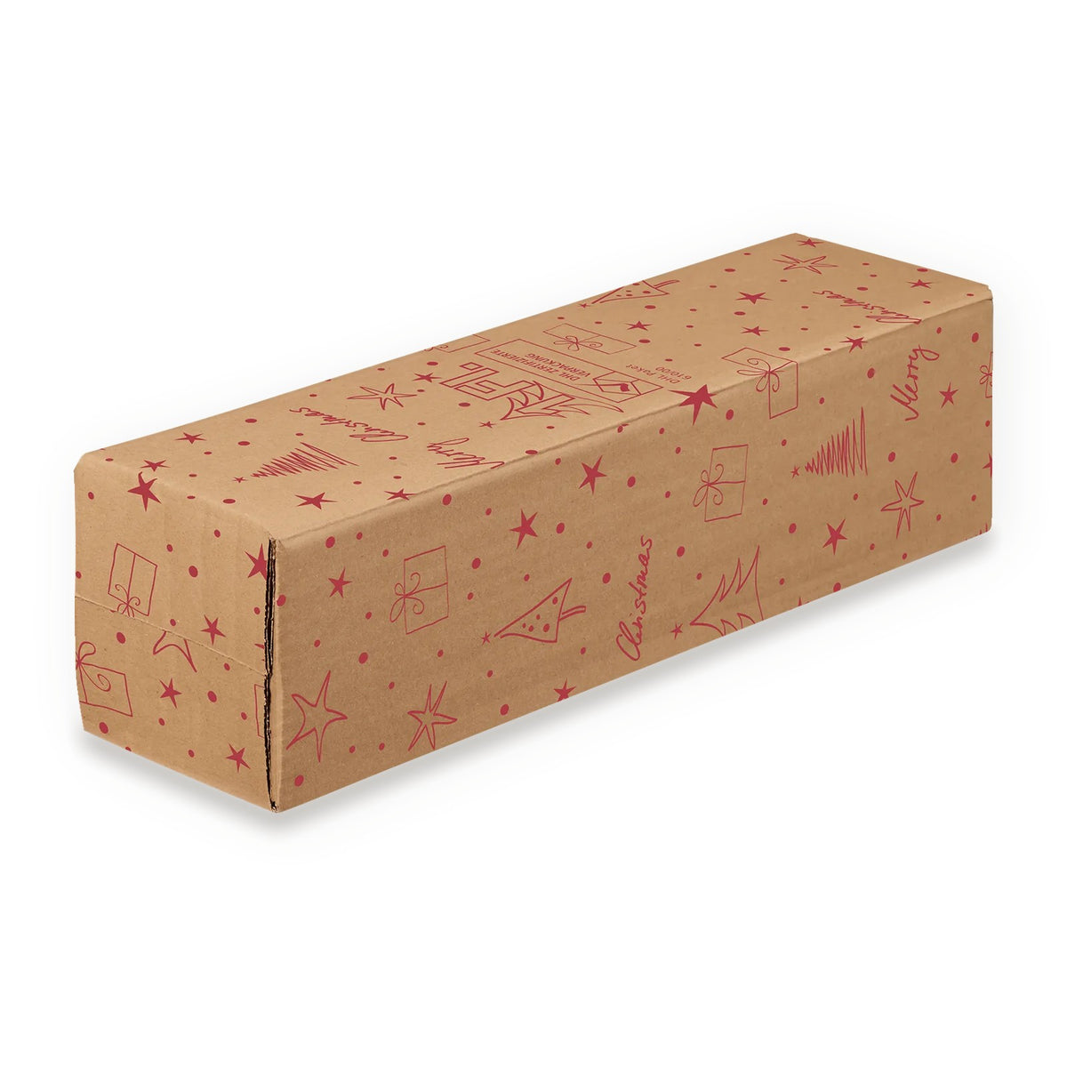 Versandkarton DU-LOG X-MAS liegend – Versandkarton DU-LOG X-MAS liegend (für 1 Flasche)