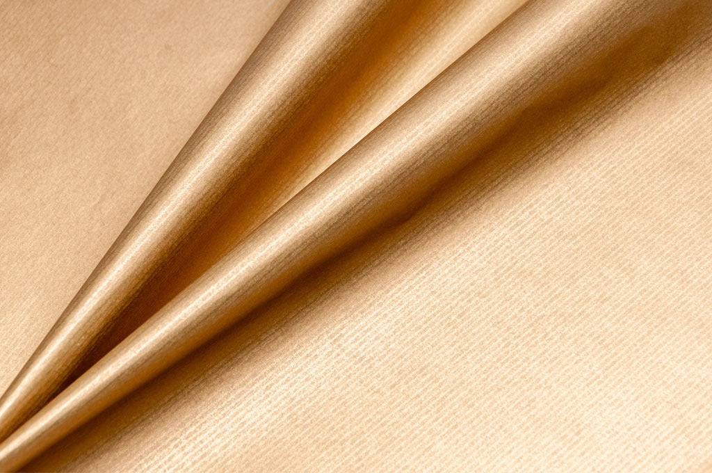 Dekopapier uni Gold · Nr. F340 – Dekopapierrolle Kraftpapier F340 (50cm breit 200m)