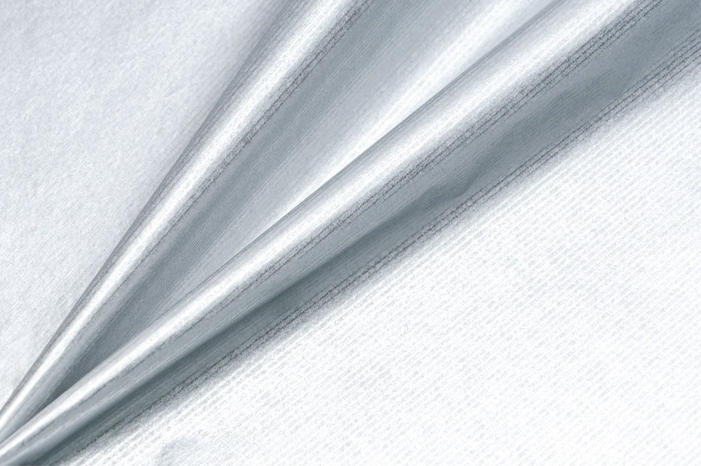 Dekopapier uni Silber · Nr. F341 – Dekopapierrolle Kraftpapier F341 (50cm breit 200m)