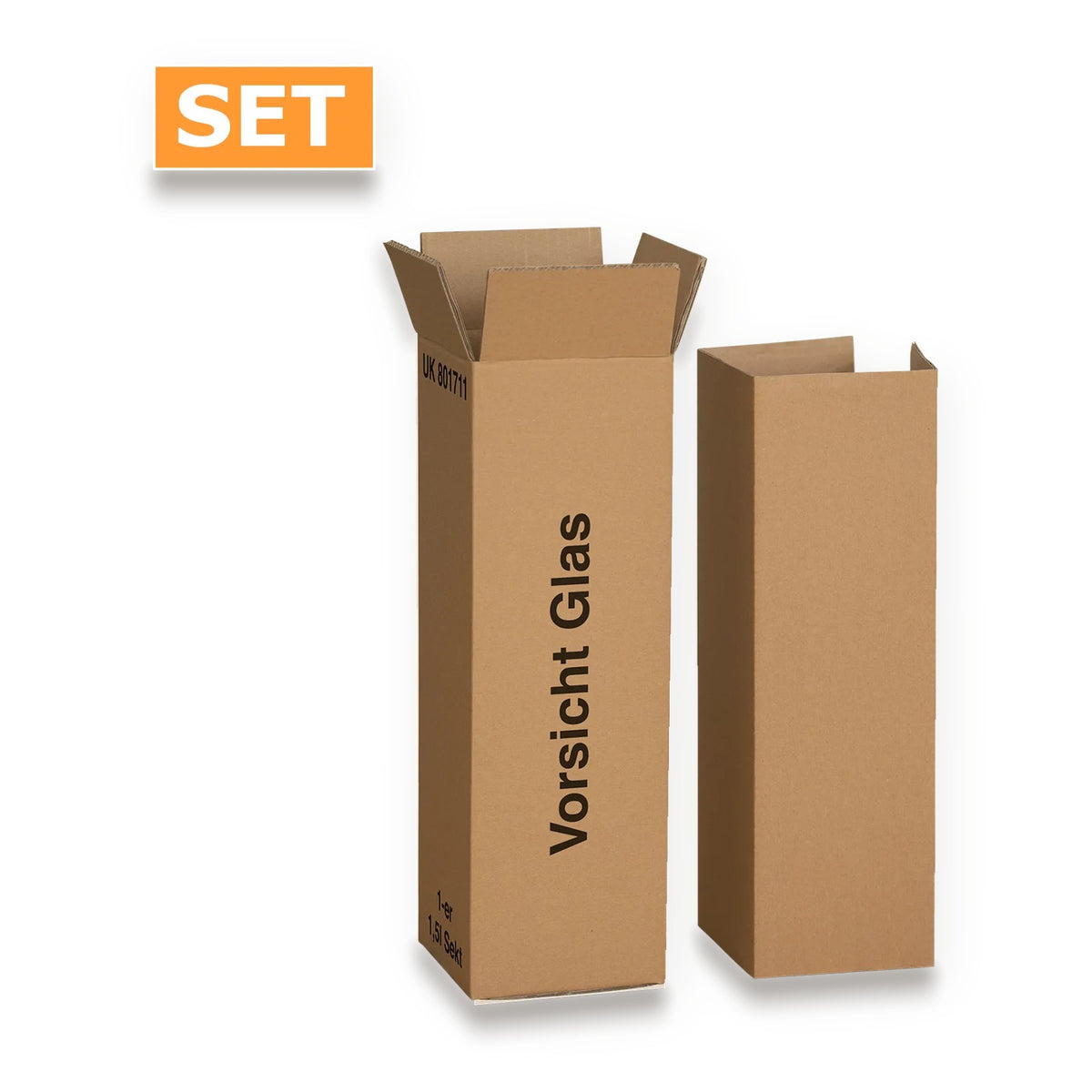 Versandkarton für Magnum – Versandkarton für Magnum (Komplett-Set für 1 Magnum-Flasche)