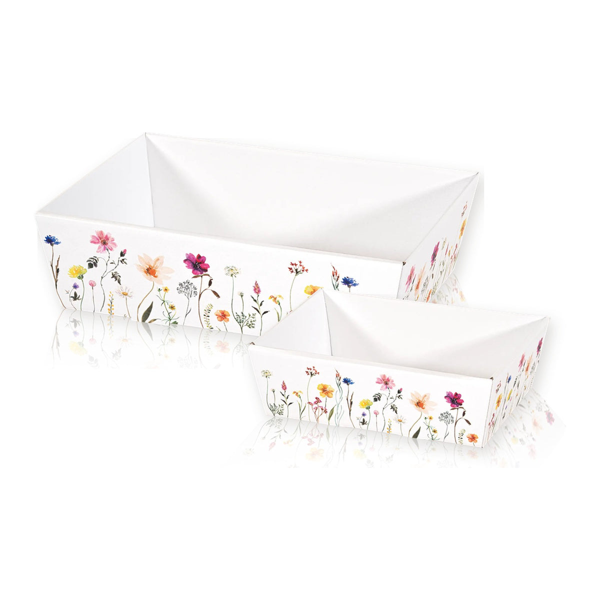 Präsentkorb viereckig Flowers – alle Größen