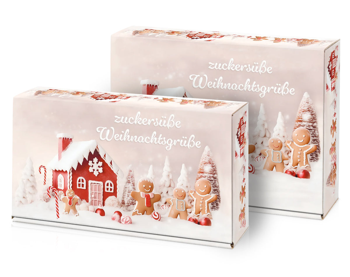 Weinpräsentkarton "zuckersüße Weihnachtsgrüße"