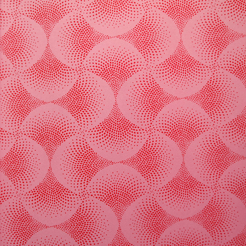 Geschenkpapier Punktbögen pink · Nr. 70704