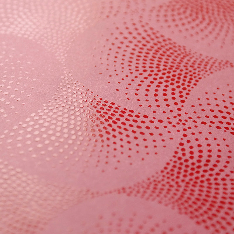 Geschenkpapier Punktbögen pink · Nr. 70704