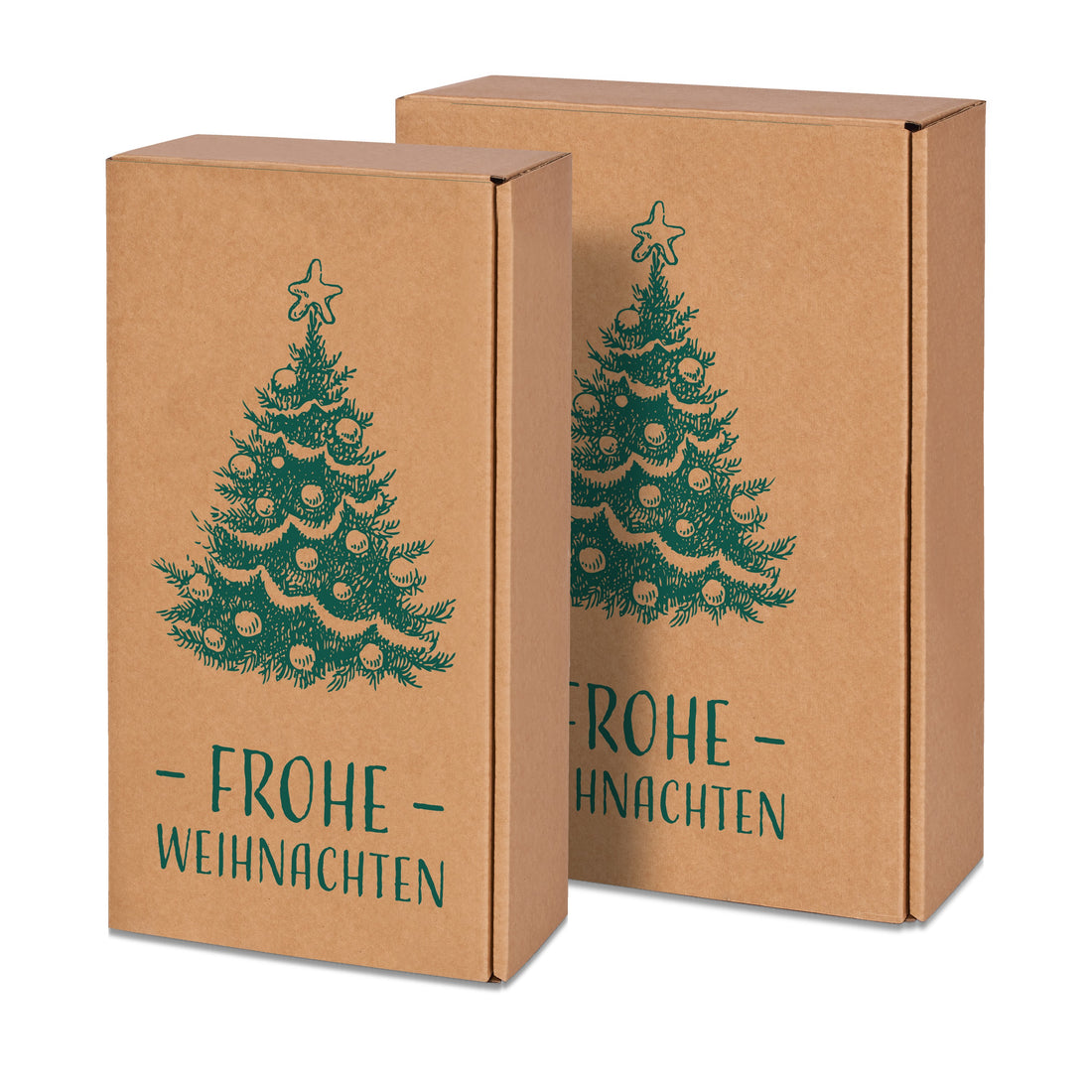Weinpräsentkarton Natura Frohe Weihnachten – alle Größen