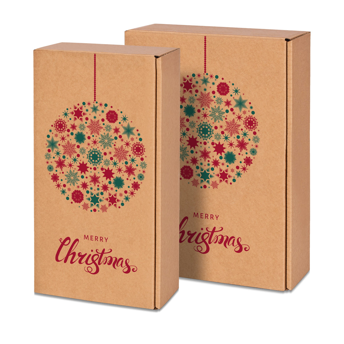 Weinpräsentkarton Natura Weihnachtskugel – alle Größen