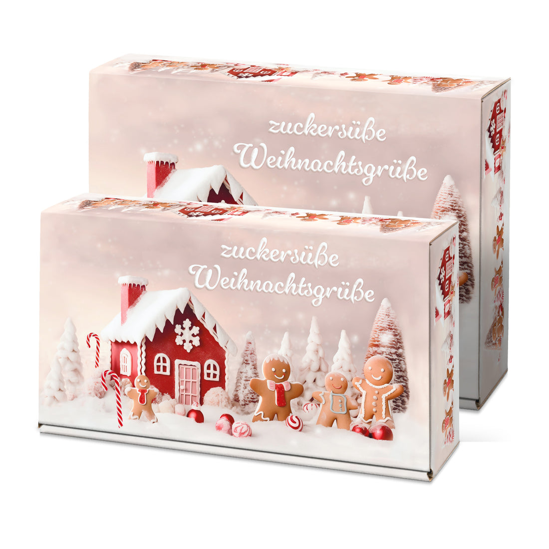 Weinpräsentkarton Zuckersüße Weihnachtsgrüße – alle Größen