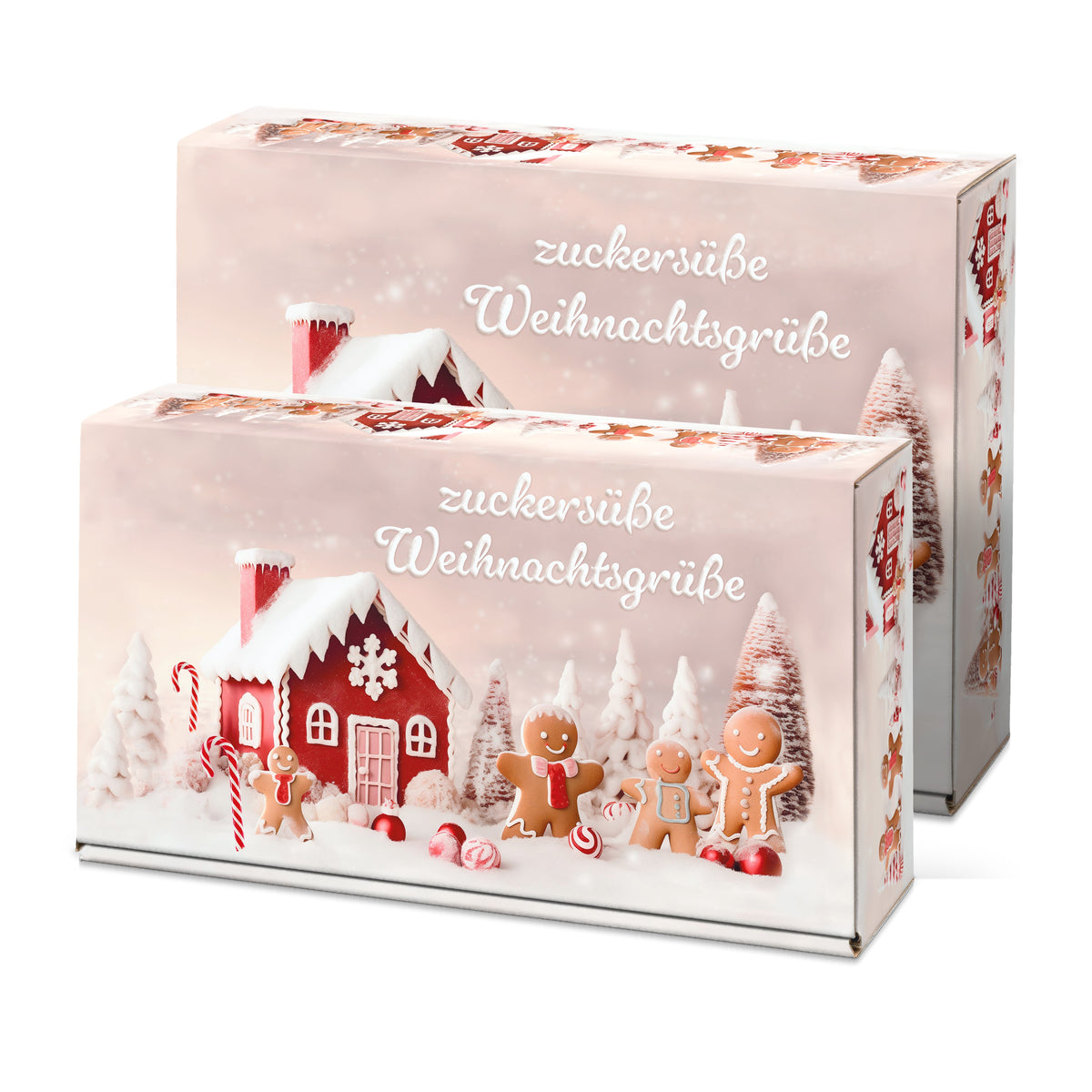 Weinpräsentkarton Zuckersüße Weihnachtsgrüße – alle Größen