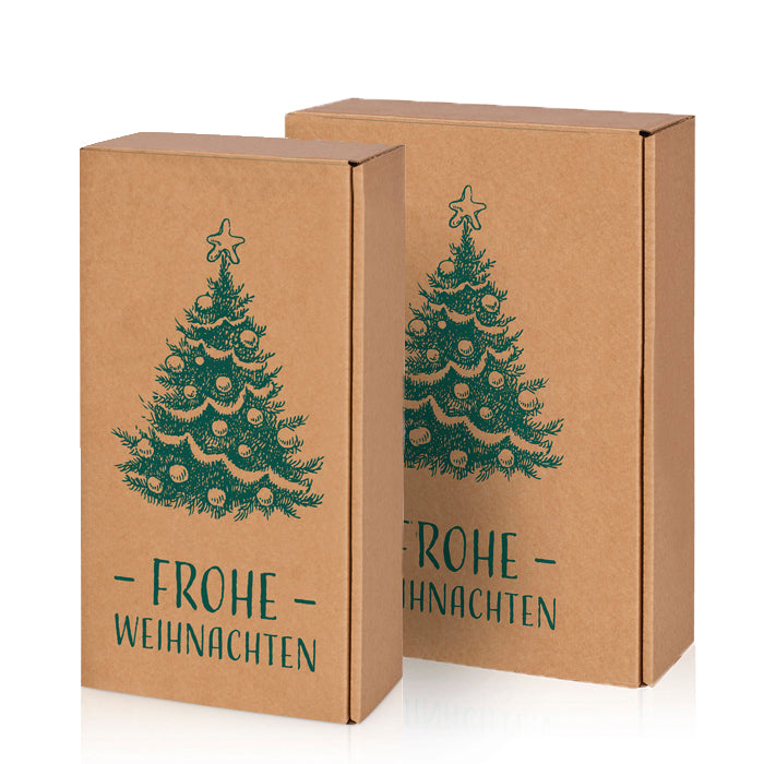 Weinpräsentkarton Natura Frohe Weihnachten