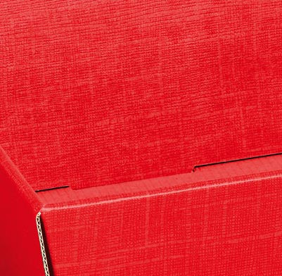 Präsentkorb viereckig Seta rot 25 Stück