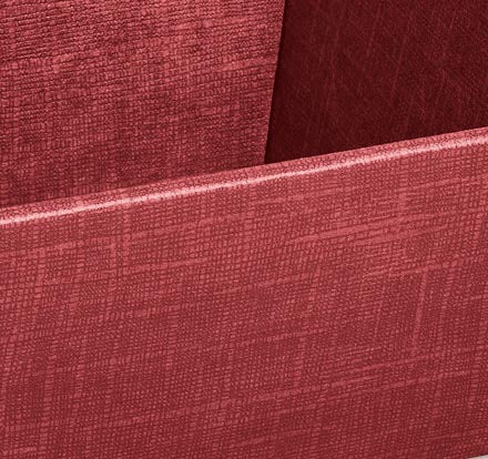 Präsentkorb viereckig flach Seta Bordeaux 25 Stück
