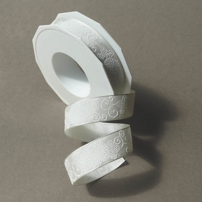 Geschenkband New Orleans eggshell white