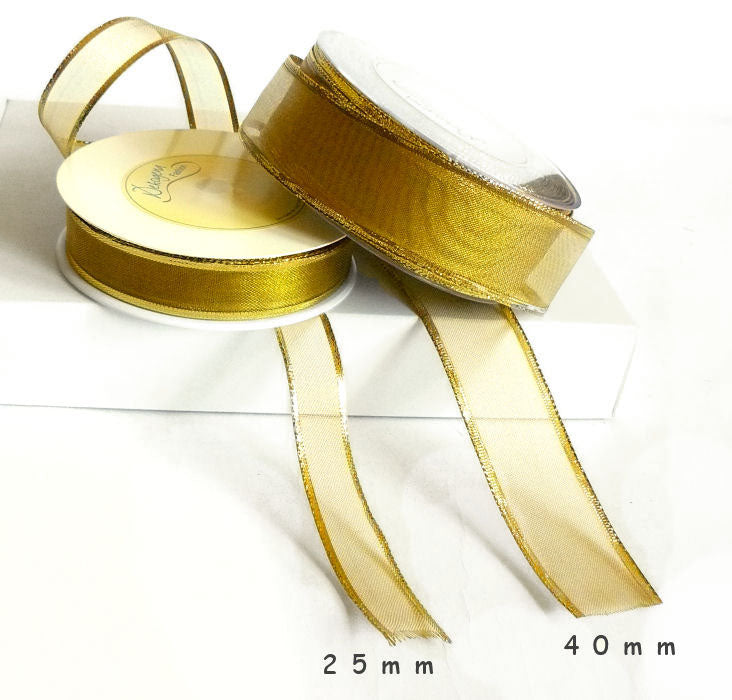 Geschenkbänder 'Madison' gold 50m