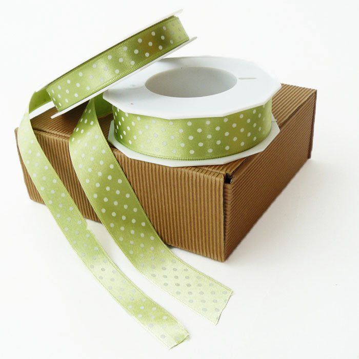 Geschenkband mini dots hellgrün