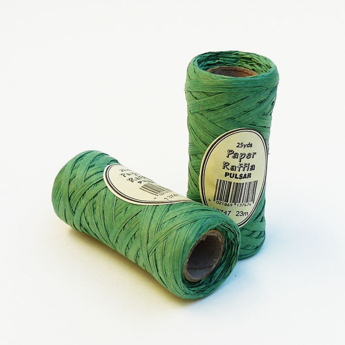 Geschenkbband Raffia grün