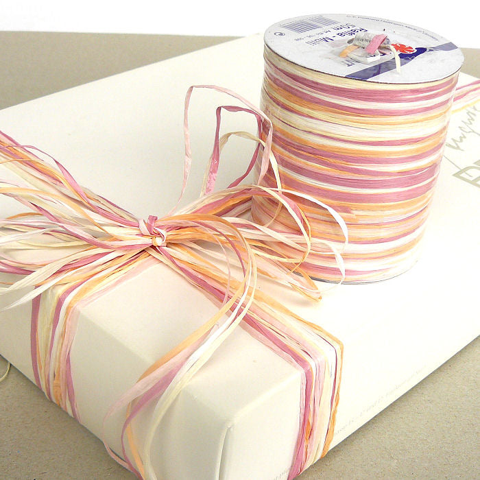 Geschenkband Raffia Multicolor 098