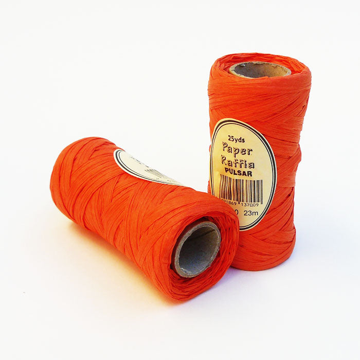 Geschenkbband Raffia orange
