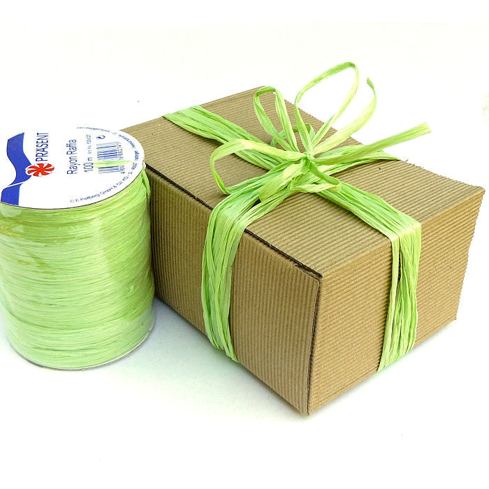 Geschenkband Raffia Rayon hellgrün