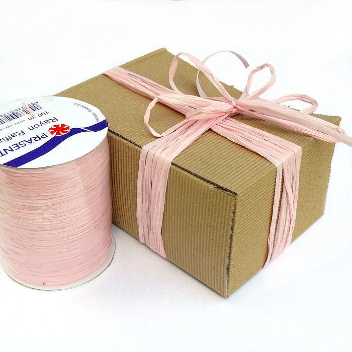 Geschenkband Raffia Rayon rosa