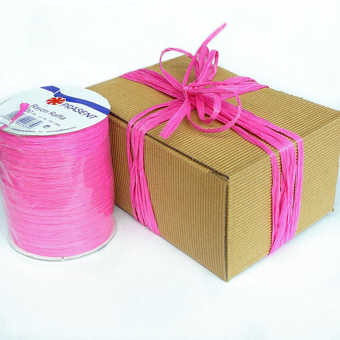 Geschenkband Raffia Rayon pink