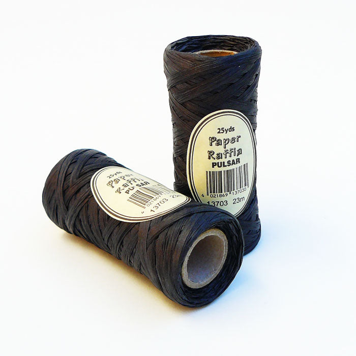 Geschenkbband Raffia schwarz