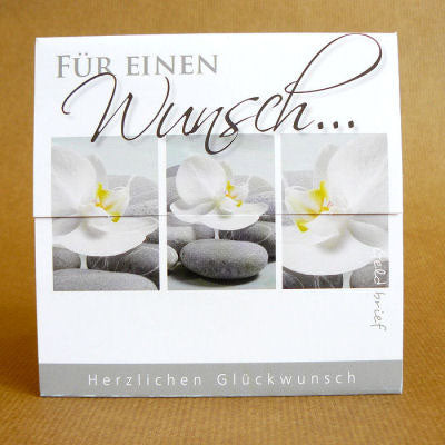 Geldgeschenk - Couvert Blüte weiß