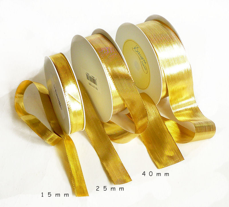 Geschenkband 'Beatrice' 50m gold