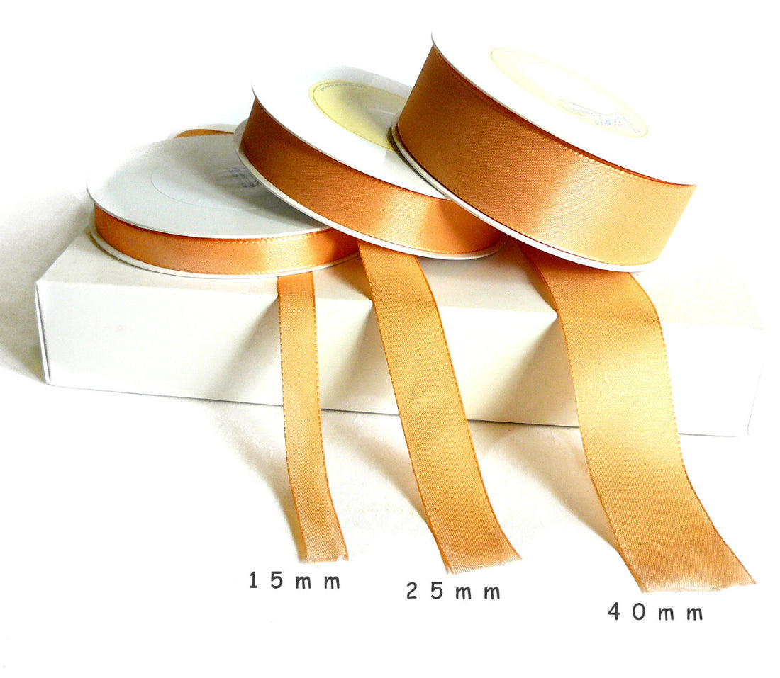 Geschenbänder Visco apricot 50m
