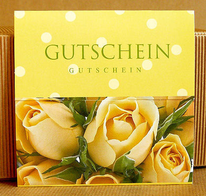 Geschenkgutschein - yellow roses