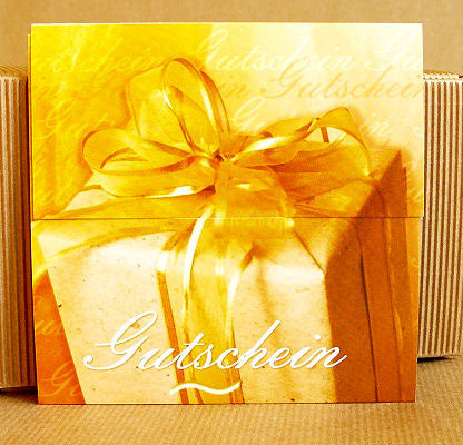 Geschenk - Gutschein Present gold