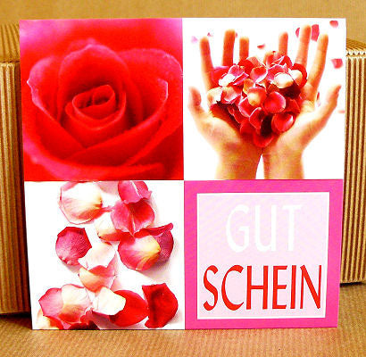 Geschenk - Gutschein Rosenblätter